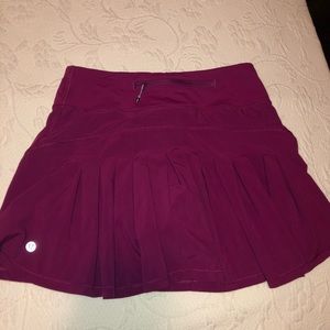 Purple Lululemon pleated skirt